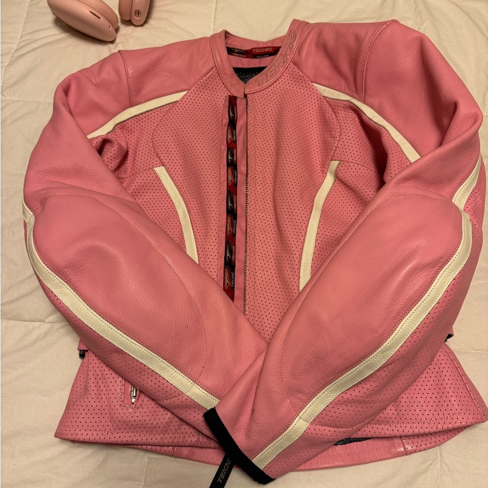 Women's Pink Leather Jacket